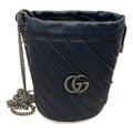Gucci GG Marmont Chain Bucket leather crossbody bag