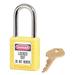 MASTER LOCK 410KAW400YLW-3XX1585 Lockout Padlock,KA,Yellow,1-3/4"H