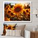 August Grove® Orange Sunflowers Sunlit Sunflowers II Canvas, Cotton | 12 H x 20 W x 1 D in | Wayfair 510F56925C934EB1855E51BB9155A15E