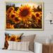 August Grove® Orange Sunflowers Sunlit Sunflowers II Metal | 24 H x 32 W x 1 D in | Wayfair CE314307B1514AC9AC52B9C87713955A