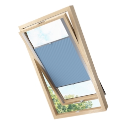 KS Handel 24 Dachfensterplissee Faltrollo Thermo verdunkelnd passend für Velux SK08 Blau Image