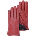 Lederhandschuhe PEARLWOOD Gr. 7, rot (red) Damen Handschuhe Fingerhandschuhe