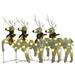 The Holiday Aisle® Vidaxl Christmas Reindeers 4 Pcs White 80 Leds in Yellow | 24.4 H x 16.5 W x 5.7 D in | Wayfair 04F35C09D8EA4E48B1A6F0685A1958A0