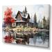 Red Barrel Studio® Red & Gray Lakeouse Majestic Retreat IV On Canvas Print Canvas, Cotton | 12 H x 20 W x 1 D in | Wayfair