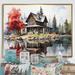 Red Barrel Studio® Red & Gray Lakeouse Majestic Retreat IV On Canvas Print Canvas, Cotton | 12 H x 20 W x 1 D in | Wayfair