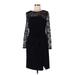 Adrianna Papell Cocktail Dress: Black Dresses - Women's Size 8