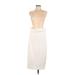 Donna Morgan Cocktail Dress - Sheath Strapless Sleeveless: Ivory Solid Dresses - Women's Size 12