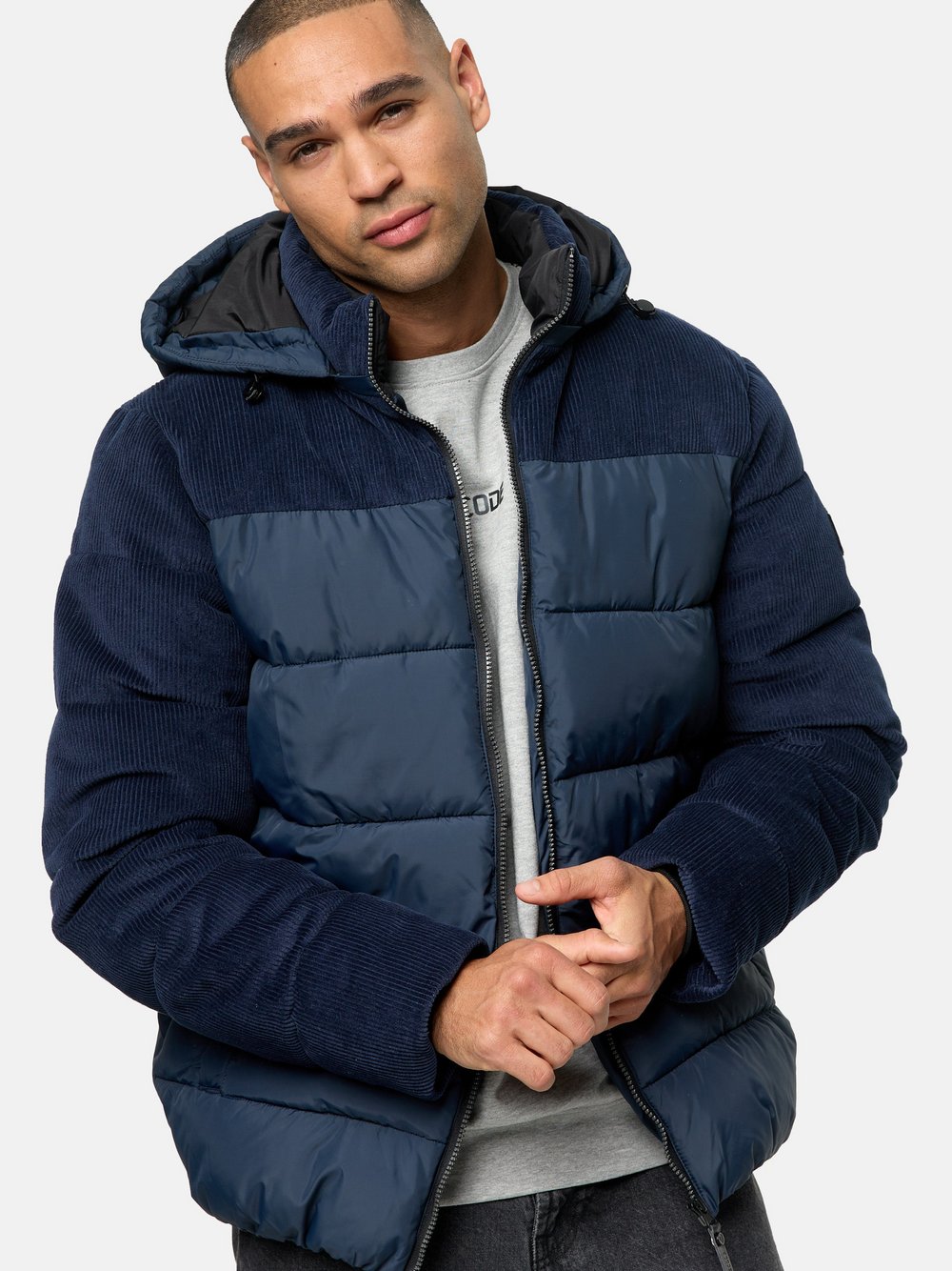Indicode Winterjacke Herren marine, M Image