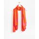 Zebra Print Orange & Pink Lightweight Scarf