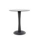 Table d'appoint ronde en verre et bois de manguier ø60cm - Noir