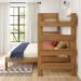 Max and Lily Farmhouse Twin over Queen L Shaped Bunk Bed