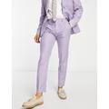 Ben Sherman slim suit trousers in lilac-Purple