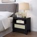 Manhattan Comfort Sheridan Modern Cane Nightstand