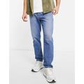 Diesel D-Fining tapered jeans in light wash-Blue