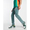 Liquor N Poker co-ord straight leg jeans in washed green denim