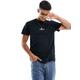 Abercrombie & Fitch centre front and back logo oversized fit t-shirt in black