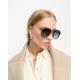 River Island metal aviator sunglasses in tortoiseshell-Brown