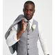 Harry Brown Tall wedding tweed slim fit waistcoat-Grey
