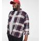 French Connection Plus long sleeve multi check flannel shirt in chateux-Red