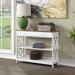 Contemporary One-Drawer Console Table in White Wood Finish - 54 x 84