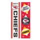 Kansas City Chiefs 47" Double Sided Christmas Leaner Fan Sign