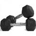 HAJEX Rubber Hex Dumbbells 12 LB Pair