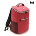Waterproof 600D Thermal Fresh Carrier Insulated Oxford Lunch Box Shoulder Bags Backpack Ice Picnic Bag Big Cooler Bag RED