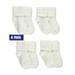 Carter s Baby Unisex 4-Pack Cuffed Sherpa Socks - white 12 - 24 months