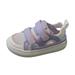 nsendm Female Shoes Toddler Tennis for Kids and Girl s Mesh Board Shoes Solid Color Hollow Beach Shoes Sports Sandals for 7 Toddler Girls Shoes Purple 9