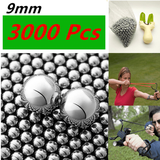 Lot of 3000 9MM Steel Ball For sling shot ammunition Ammo Slingshot Steel Pocket Slingshot Ammo 3/8 inch