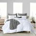 Oversized Queen Size Microfiber Duvet Cover Solid Ultra Soft & Breathable 3 Piece Luxury Soft Wrinkle Free Cooling Sheet (1 Duvet Cover with 2 Pillowcases White)