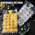 ERTUTUYI One-time Ice Bag Popsicle Bags Storage Bags Ice Grids Clear 24 KitchenÃ¯Â¼ÂŒDining & Bar