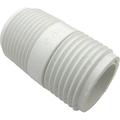 LASCO PVC Hose Adapter with 3/4-Inch Male Hose Thread and 3/4-Inch Male Pipe Thread White