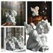 Outdoor Christmas Decorations Christmas Tree Ornaments Home Decor Angel Resin Garden Statue Figurine Fairy Angel Sculpture Home Decoration