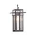 CodYinFI Boxwood Collection 1-Light Clear Seeded Glass Outdoor Hanging Lantern Light Antique Bronze