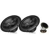 Pair of Pioneer TS-A300D4 12â€� Dual 4 Ohms Voice Coil Subwoofer - 1500 Watts with Phone Holder Magnet