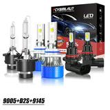 6000K Front LED&HID 9005&D2S Headlight Hi-Low 9005/9006/9012 LED Fog Light Bulbs