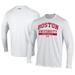 Men's Under Armour White Boston University Softball Performance Long Sleeve T-Shirt