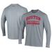 Men's Under Armour Gray Boston University Swimming & Diving Performance Long Sleeve T-Shirt