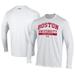 Men's Under Armour White Boston University Hockey Performance Long Sleeve T-Shirt