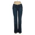Joe's Jeans Jeans - Mid/Reg Rise Boot Cut Denim: Blue Bottoms - Women's Size 27 - Dark Wash