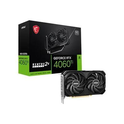 MSi GeForce RTX 4060 Ti VENTUS 2X BLACK 8GB GDDR6 OC Graphics Card