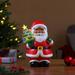 Mr. Christmas LED Ceramic African American Santa Claus with Tree Table Decor 9 in.