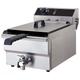 Quattro 19 Litre Tank Commercial Fryer With Drain Tap Stainless Steel Silver