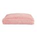 Faux Fur Blush Stripe Removable Bed Cover for Dogs, 40" L X 30" W X 5" H, Large, Pink