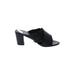 Vintage Foundry Mule/Clog: Slip-on Chunky Heel Boho Chic Black Shoes - Women's Size 9 - Open Toe