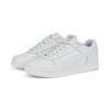 Sneaker PUMA "RBD GAME LOW", Gr. 39, weiß (puma weiß, puma weiß, puma team gold), Leder, Synthetik, sportlich, Schuhe