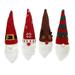 4pcs Gnome Doll Wine Bottle Cover Christmas Liquor Bottle Cover Wine Bottle Decor