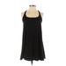Susana Monaco Casual Dress - A-Line Scoop Neck Sleeveless: Black Solid Dresses - Women's Size Small