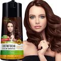 Herbishh Hair Color Shampoo for Gray Hair – Enriched Color Shampoo Hair Dye Formula – Hair Dye Shampoo and Conditioner – Long Lasting & DIY (CHESTNUT BROWN)